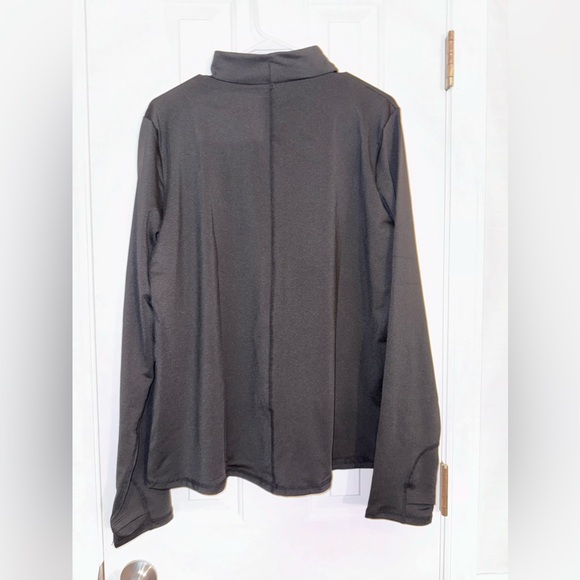 NEW! Shadow Sport Black Fitted Mock-Neck Zip Front Athletic Jacket - Picture 12 of 15